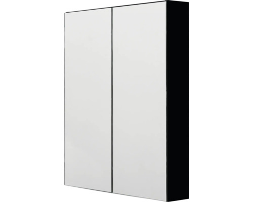 Spegelskåp 4AQUA nr 1 svart matt 60x74,5 cm