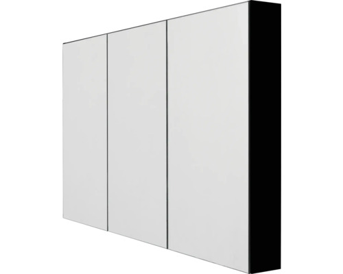 Spegelskåp 4AQUA nr 1 svart matt 100x74,5 cm