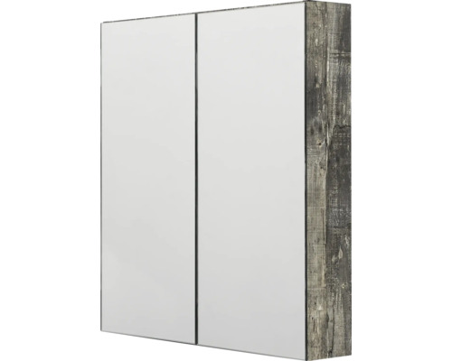 Spegelskåp 4AQUA nr 1 magma grå träutseende 80x74,5 cm