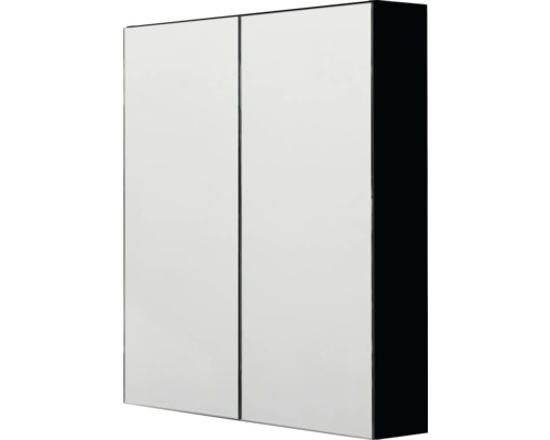 Spegelskåp 4AQUA nr 1 svart matt 80x74,5 cm