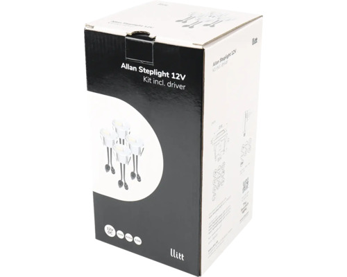 Förpackning för Allan Steplight 12V inklusive drivdon