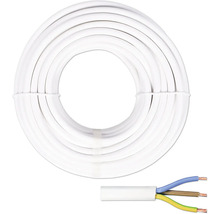 Anslutningskabel RKK (H05 VV-F), 3G 1,5 mm², vit, 20 m