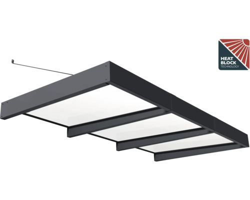 Terrassmarkis med värmeblockerande teknologi