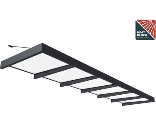 Terrassmarkis med värmeblockeringsteknik