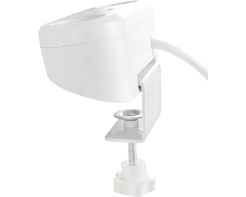 Lampa med skruvklämma för fastsättning