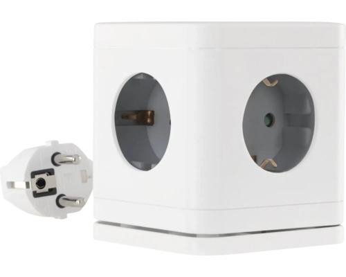 Kubformat grenuttag med kontakt