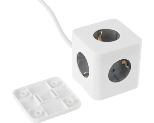 Kubformad grenuttag med kontakt