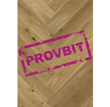 Provbit: Fiskbensparkett SKANDOR Mayflower Oak ek
