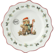 Tallrik med pepparkaksgubbe och röd kant