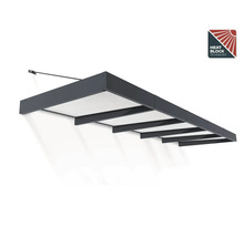 Skärmtak med värmeblockerande teknik