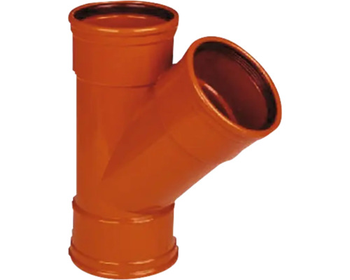 Markgrenrör PP allmuffad ø110x110 mm 45°