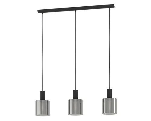 Taklampa med tre cylindriska skärmar