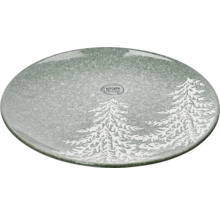 Tallrik med design av julgran