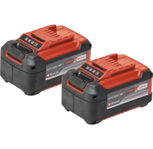 Två Einhell 5.2 Ah 18 volt Power X-Change-batterier