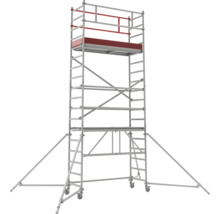 Rullställning av metall med hjul och stödben