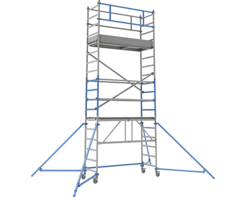 Rullställning med plattform och stabilisatorer