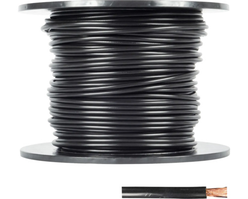 Spole med svart eltråd