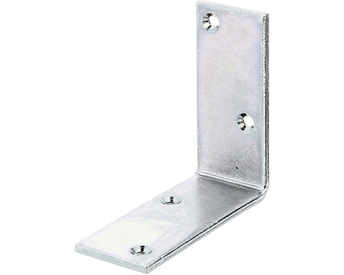 Balkvinkel KAISERTHAL 100x100x40mm galvaniserad Vinkelbeslag av metall med fästhål