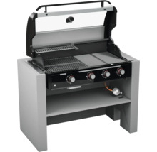 Gasolgrill med grillgaller och förvaringsutrymme