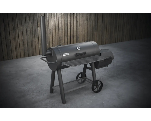 Rökgrill med rökkammare och förvaringsutrymme
