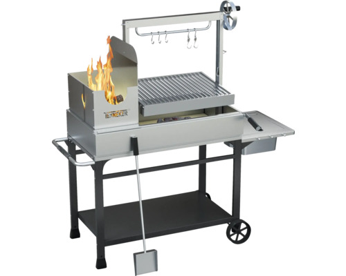 Tenkoker Grill med eldkorg och grillgaller