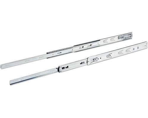 Utdragbara metallskenor för lådor