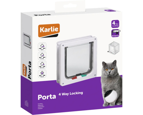 Karlie Porta kattlucka med fyrvägslås, vindtät