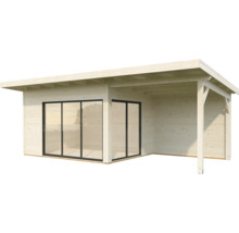 Attefallshus PALMAKO Andrea 11,2+7,9m² Slide plus natur