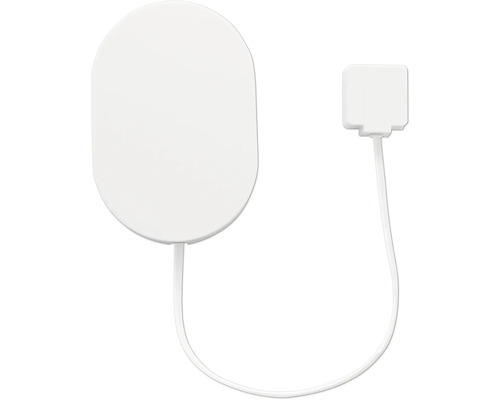 Vit LED-ljussensor med runt hölje och kontakt