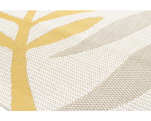 Detaljvy av en matta med abstrakt bladmönster