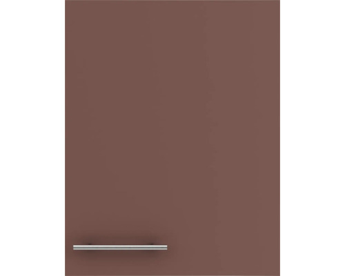Brun köksfront med handtag
