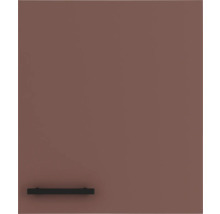 Brun köksskåpsdörr med handtag