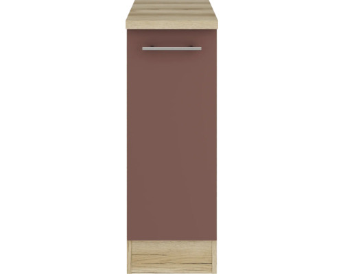 Badrumsskåp med låda och metallhandtag