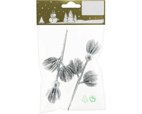 Dekorativ kvist med glitterapplikationer i förpackning