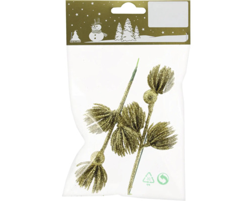 Förpackning med dekorativa kvistar för juldekorationer