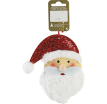 Julgransprydnad jultomte med paljettmössa och skägg