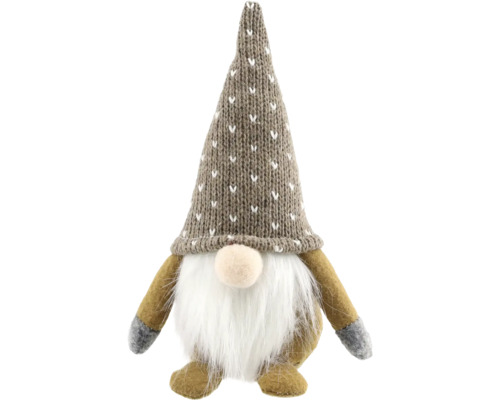 Tomte gnom 8x16cm brun