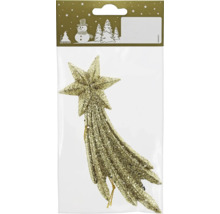 Glittrande julgransdekoration stjärna som julgransspira i förpackning