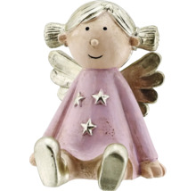 Ängelfigur med stjärnor på klänningen som dekoration