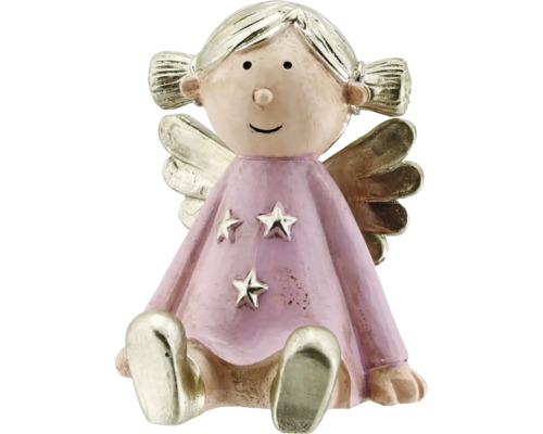 Ängelfigur med stjärnor på klänningen som dekoration
