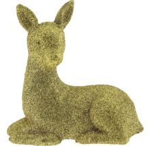 Dekorativ figurin liggande rådjur