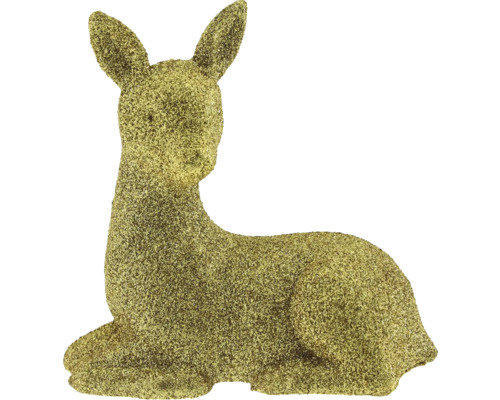 Dekorativ figurin liggande rådjur