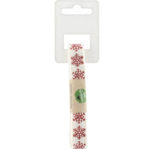 Dekorativt band med snöflingemönster