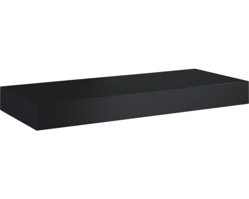 Bänkskiva JUNGBORN mattsvart marmorkomposit tvättställs-skiva 121x12x46 cm Rektangulär svart tvättställ