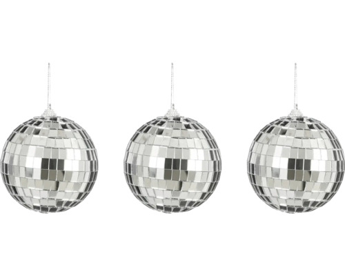 Julgranskula HOUSE OF SEASONS discokula 3-pack silver