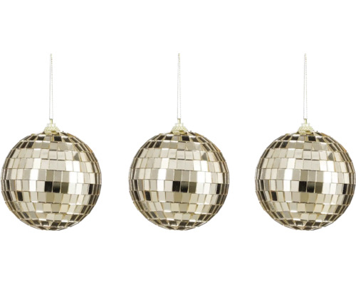 Julgranskula HOUSE OF SEASONS discokula 3-pack champagne