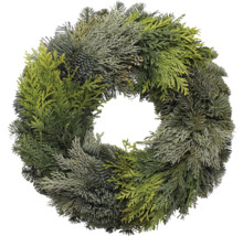 Dekorativ grankrans för festliga tillfällen