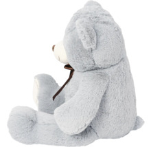 Grå teddybjörn med rosett