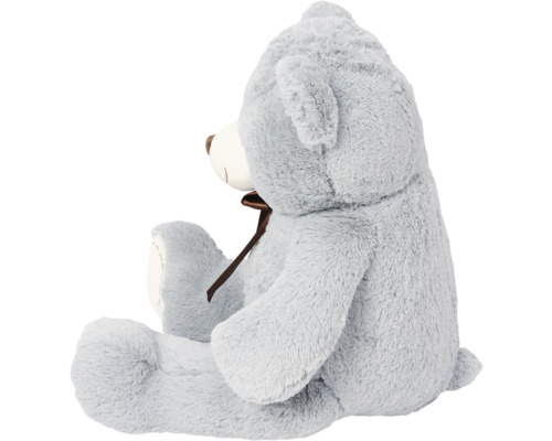 Grå teddybjörn med rosett