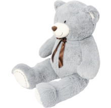 Grå teddybjörn med rosett